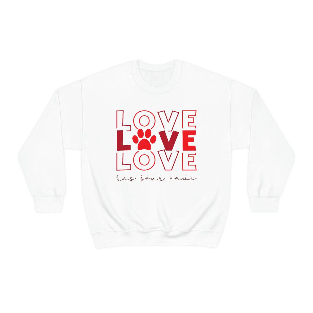 Love has Four Paws Sweatshirt