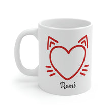 Load image into Gallery viewer, Custom Cat Heart Mug
