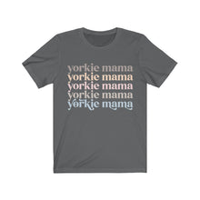 Load image into Gallery viewer, Yorkie Mama Retro Pastel Tshirt
