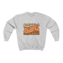 Load image into Gallery viewer, Blessed &amp; Dog Obsessed Sweatshirt in ash

