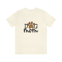 Load image into Gallery viewer, Dog Mom Leopard Paw Tee in natural
