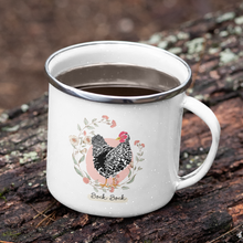 Load image into Gallery viewer, custom chicken coffee enamel mug
