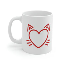 Load image into Gallery viewer, Cat Heart Mug
