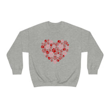 Load image into Gallery viewer, Heart Paw Print Sweatshirt
