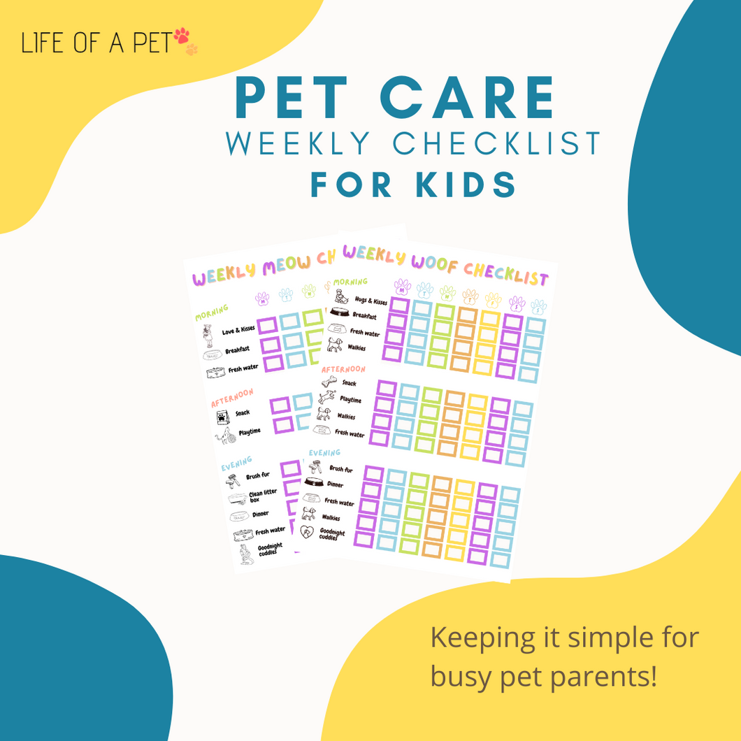 pet care planner for kids