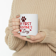 Load image into Gallery viewer, My First Valentine&#39;s Day Mug

