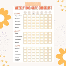 Load image into Gallery viewer, Digital Weekly Dog Care Checklist
