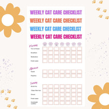Load image into Gallery viewer, Digital Weekly Cat Care Checklist

