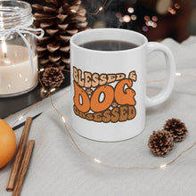 Load image into Gallery viewer, Blessed and dog obsessed mug
