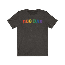 Load image into Gallery viewer, Pride Dog Dad Shirt in dark grey
