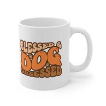 Load image into Gallery viewer, Blessed and Obsessed Dog Mom mug

