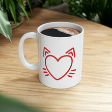 Load image into Gallery viewer, Cat Heart Mug

