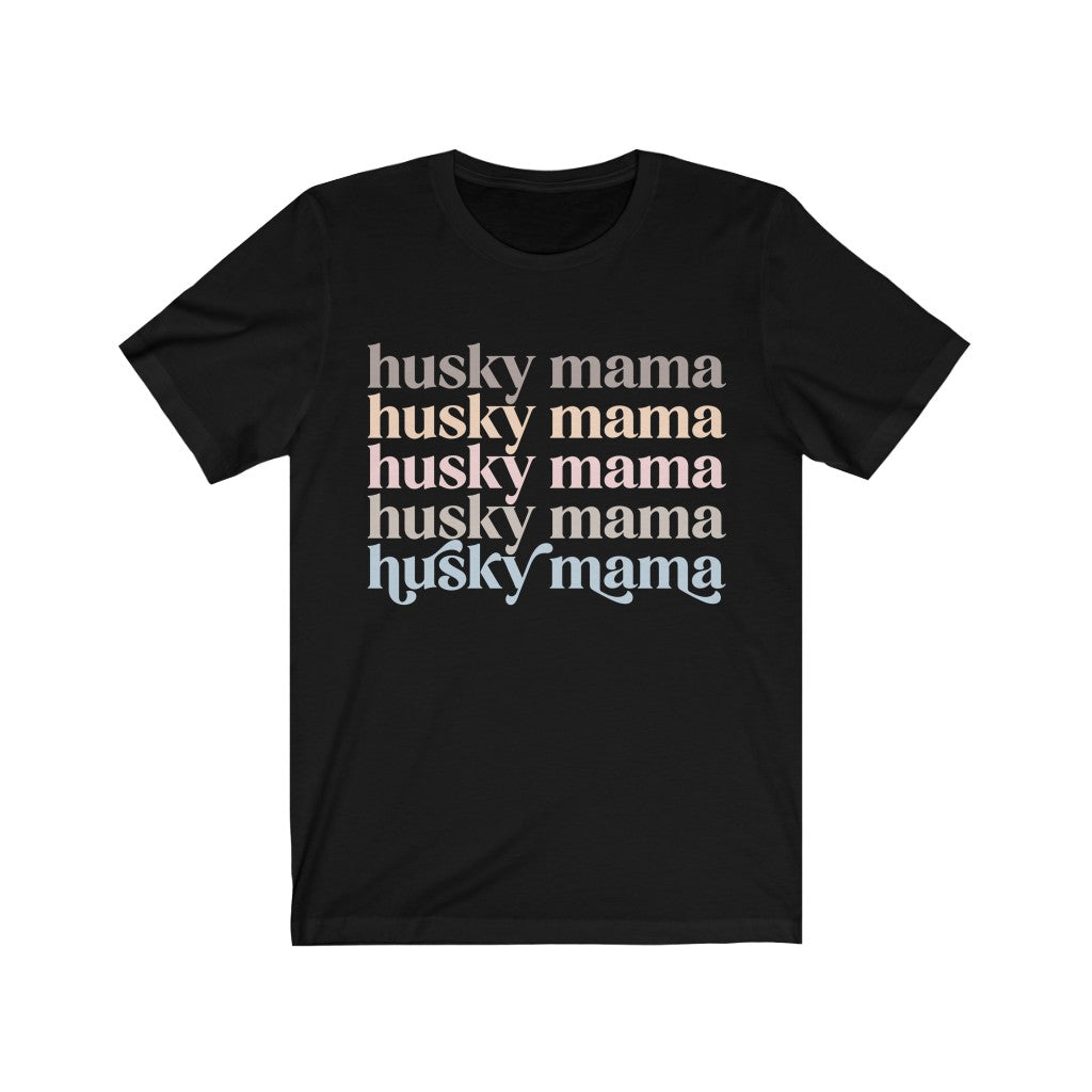 Husky Mama Retro Pastel Tshirt
