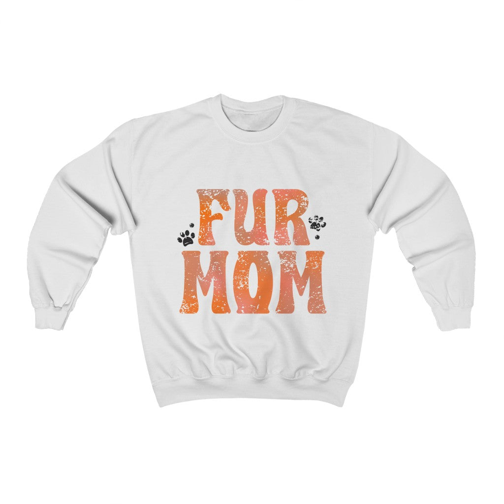Fur Mom Sweatshirt in white