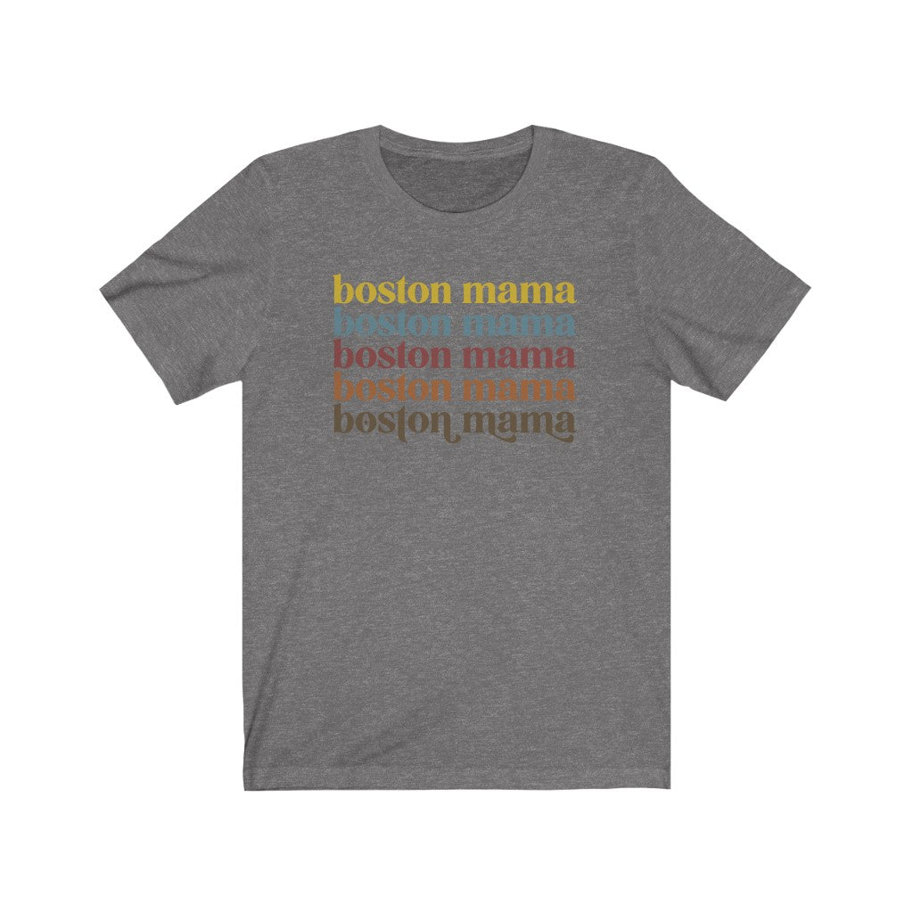 Deep Heather Boston Mama Tshirt