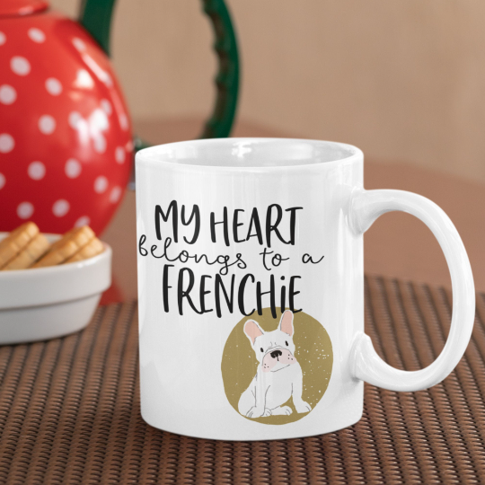 My Heart belongs to a Frenchie Mug