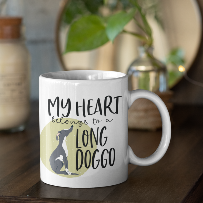 My Heart Belongs to a Long Doggo mug