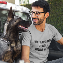 Load image into Gallery viewer, Funny Dog dad tee in grey
