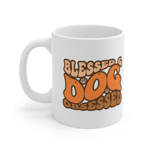 Load image into Gallery viewer, Blessed and Dog Obsessed Dog Mom mug
