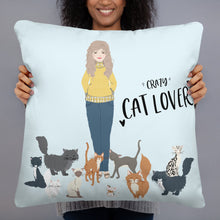 Load image into Gallery viewer, Cat lover pillow
