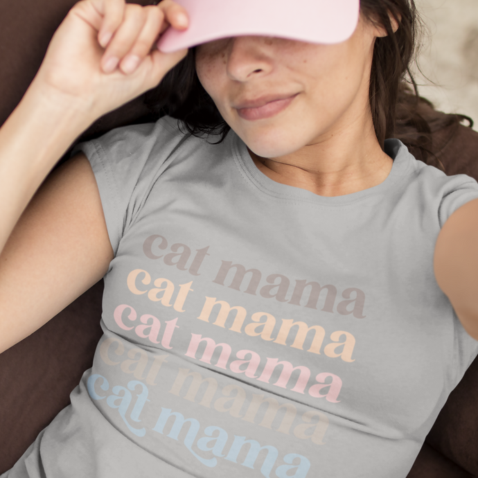 Cat Mama Grey Shirt
