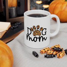 Load image into Gallery viewer, dog mom leopard mug
