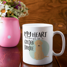Load image into Gallery viewer, Golden doodle mug
