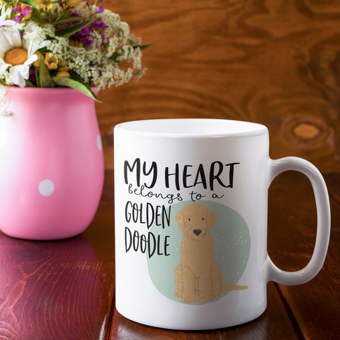 Golden doodle mug