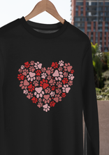 Load image into Gallery viewer, dog mom heart sweatshirt
