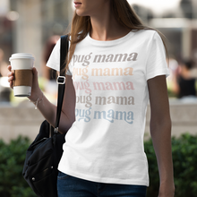 Load image into Gallery viewer, Pug Mama Retro Pastel Tshirt
