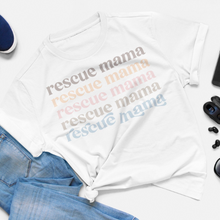 Load image into Gallery viewer, &quot;Thanks for this awesome shirt!&quot;  Rescue Mama Retro Pastel Tshirt
