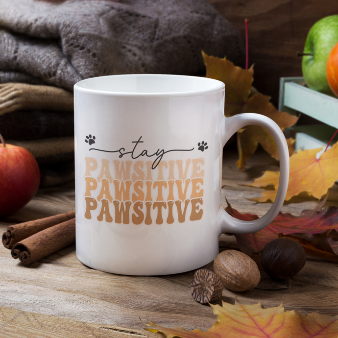 Stay Pawsitive mug